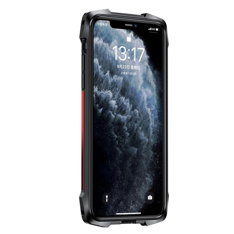 Case Kuoret iPhone 11 Pro Punainen Musta Puhelinkuoret Erittäin Vahva Joustava