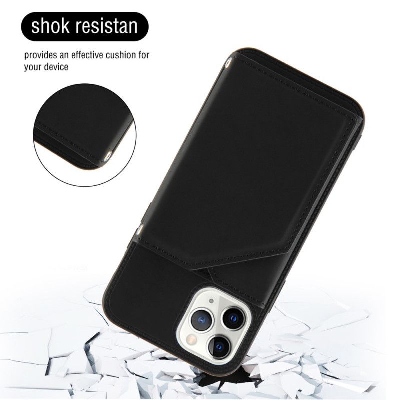 Case Kuoret iPhone 11 Pro Punainen Musta Puhelinkuoret Monikorttinen Handsfree-Tuki