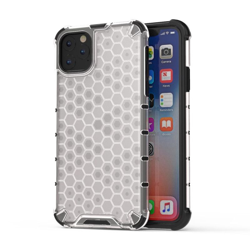 Case Kuoret iPhone 11 Pro Valkoinen Musta Puhelinkuoret Hunajakennotyyli