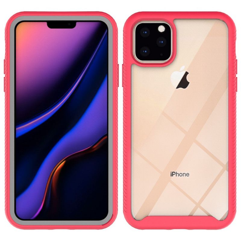 Case Kuoret iPhone 11 Pro Valkoinen Musta Puhelinkuoret Hybridisalamareunan Muotoilu