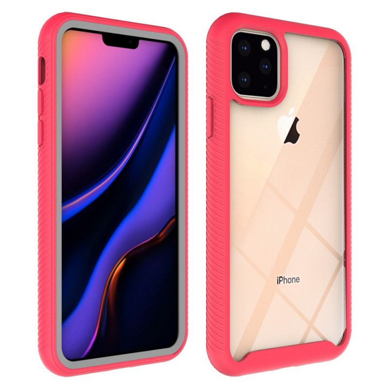 Case Kuoret iPhone 11 Pro Valkoinen Musta Puhelinkuoret Hybridisalamareunan Muotoilu