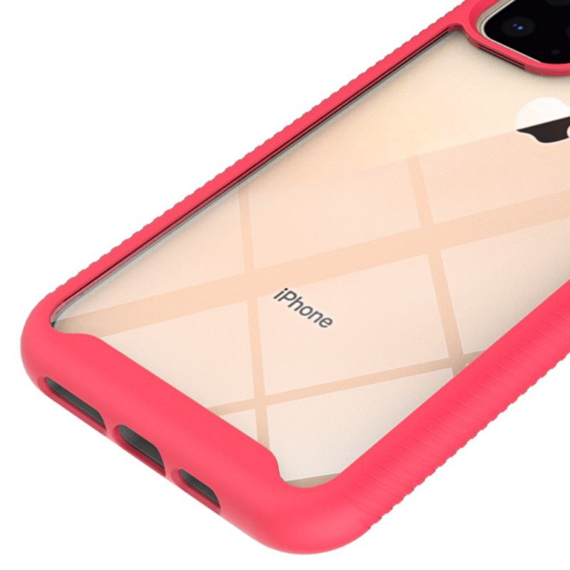 Case Kuoret iPhone 11 Pro Valkoinen Musta Puhelinkuoret Hybridisalamareunan Muotoilu