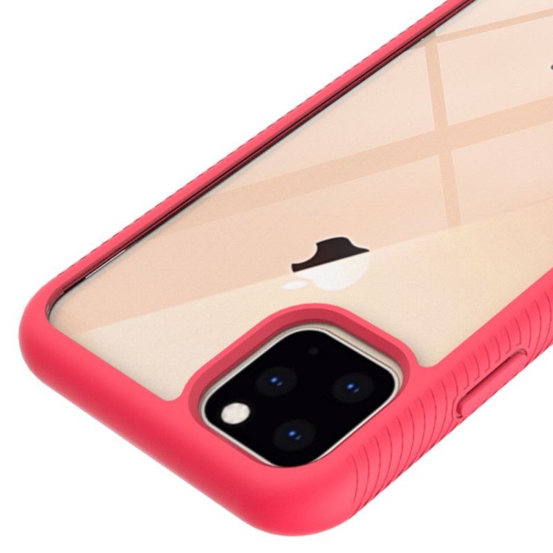 Case Kuoret iPhone 11 Pro Valkoinen Musta Puhelinkuoret Hybridisalamareunan Muotoilu