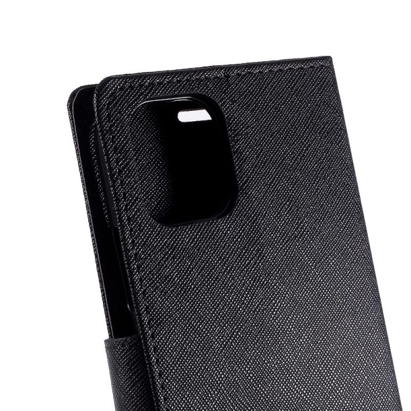 Flip Case iPhone 11 Pro Punainen Musta Kaksisävyinen Elohopea