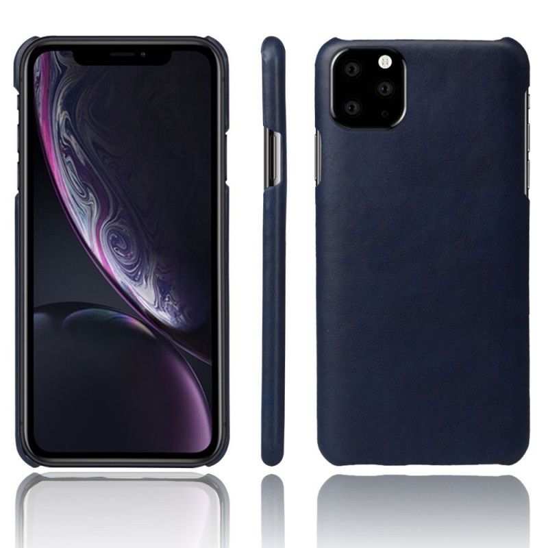 Kuori iPhone 11 Pro Harmaa Musta Suorituskykyinen Litsi Nahkainen Vaikutus