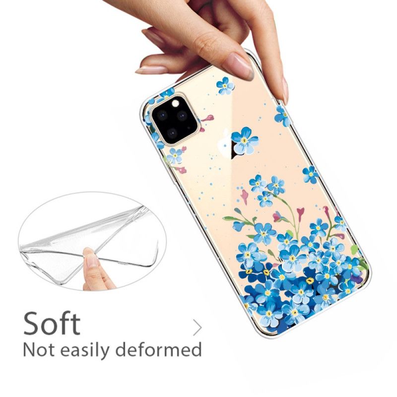 Kuori iPhone 11 Pro Kimppu Sinisiä Kukkia