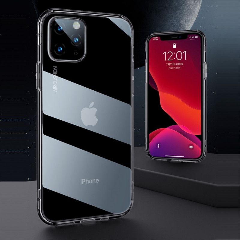 Kuori iPhone 11 Pro Läpinäkyvä Musta Yksinkertainen Baseus-Sarja