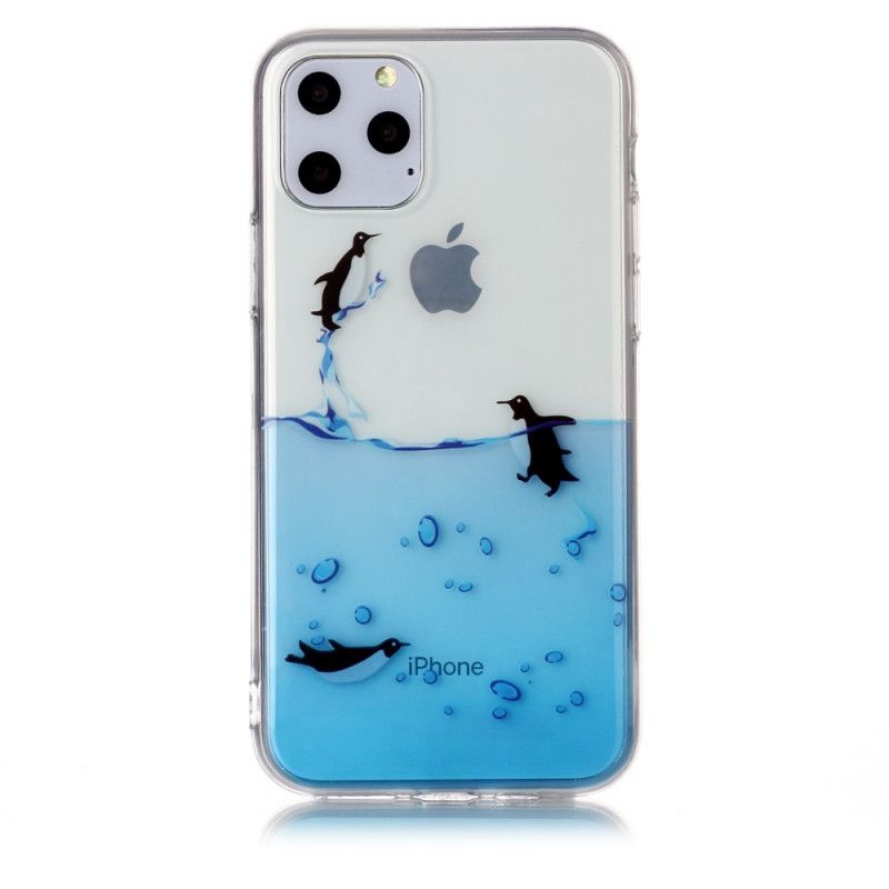 Kuori iPhone 11 Pro Pingviinien Läpinäkyvä Peli Suojakuori