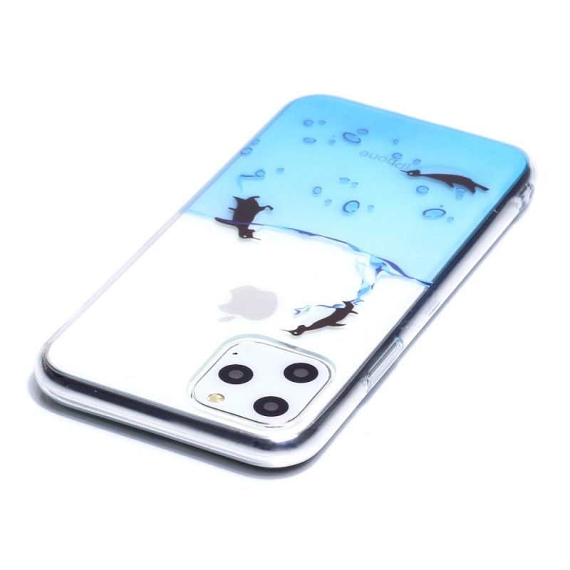 Kuori iPhone 11 Pro Pingviinien Läpinäkyvä Peli Suojakuori