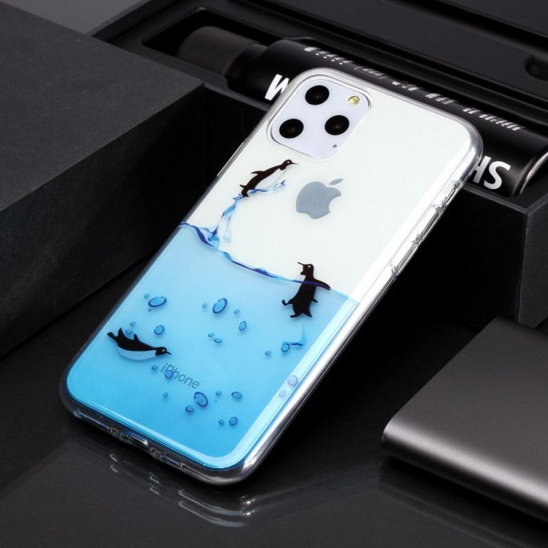 Kuori iPhone 11 Pro Pingviinien Läpinäkyvä Peli Suojakuori