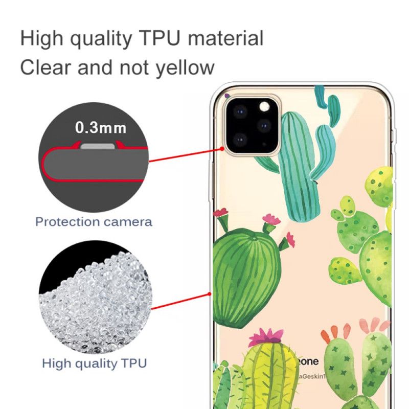 Kuori iPhone 11 Pro Puhelinkuoret Akvarellikaktus