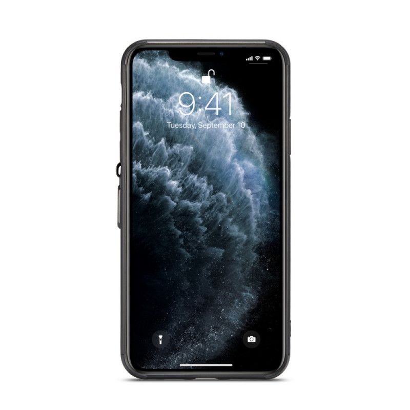 Kuori iPhone 11 Pro Punainen Musta Caseme-Lompakon Tyyli