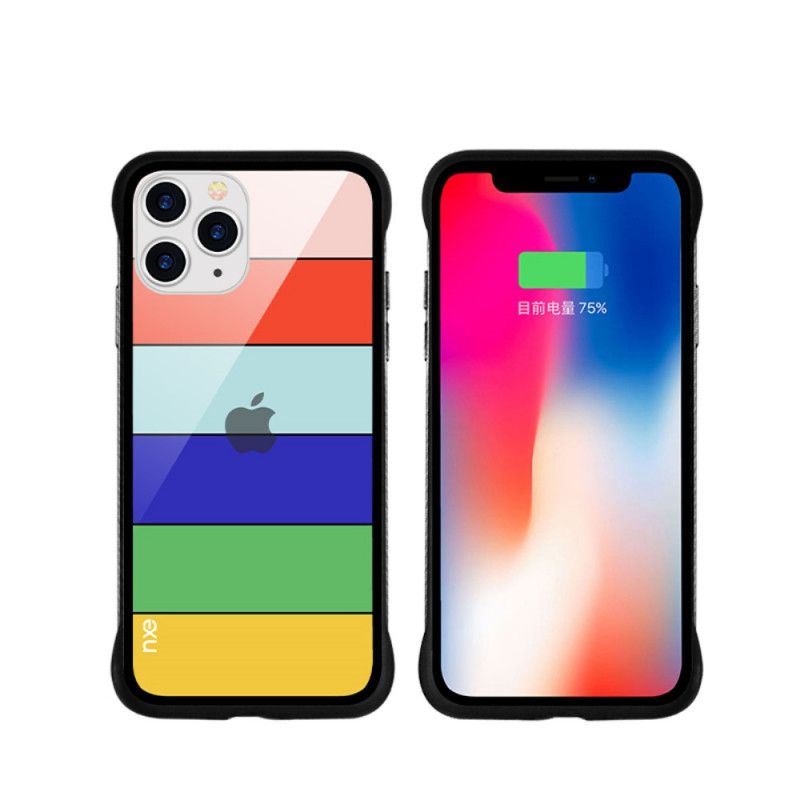 Kuori iPhone 11 Pro Vaaleansininen Keltainen Nxe Sateenkaarisarja