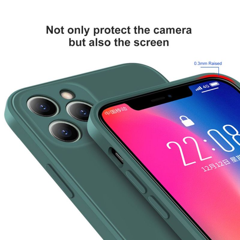 Kuori iPhone 11 Pro Valkoinen Musta Enkay Nestemäinen Silikoni Suojakuori