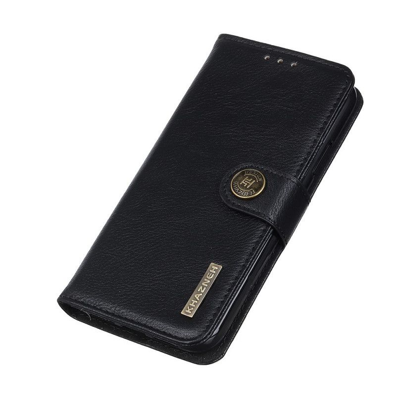 Flip Case OnePlus 8T Harmaa Musta Khazneh Keinonahka