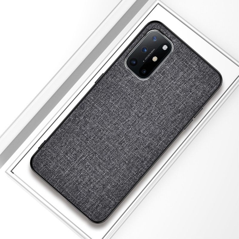 Kuori OnePlus 8T Harmaa Musta Kankaan Rakenne Suojakuori