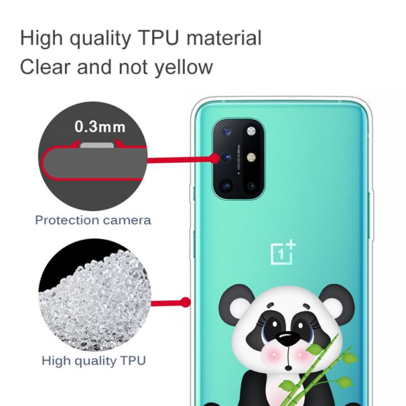 Kuori OnePlus 8T Läpinäkyvä Surullinen Panda