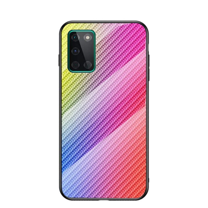 Kuori OnePlus 8T Magenta Musta Karkaistua Hiilikuitua