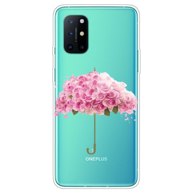 Kuori OnePlus 8T Sateenvarjo Ruusuissa