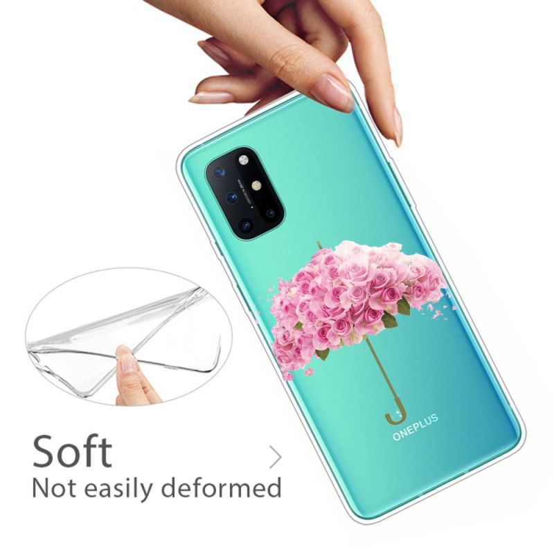 Kuori OnePlus 8T Sateenvarjo Ruusuissa