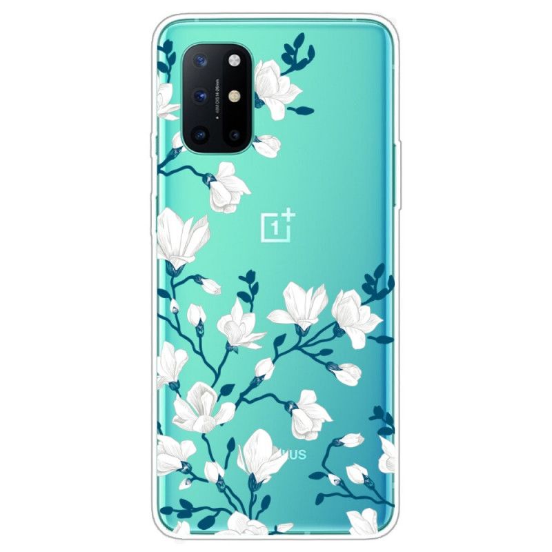 Kuori OnePlus 8T Valkoiset Kukat