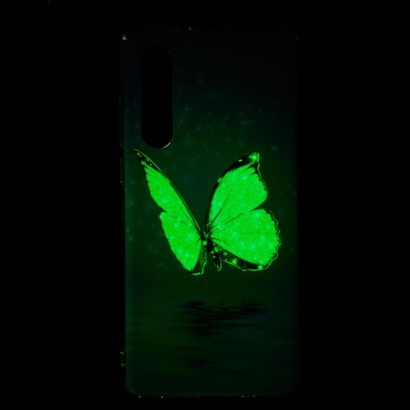 Case Kuoret Huawei P30 Puhelinkuoret Fluoresoiva Sininen Perhonen