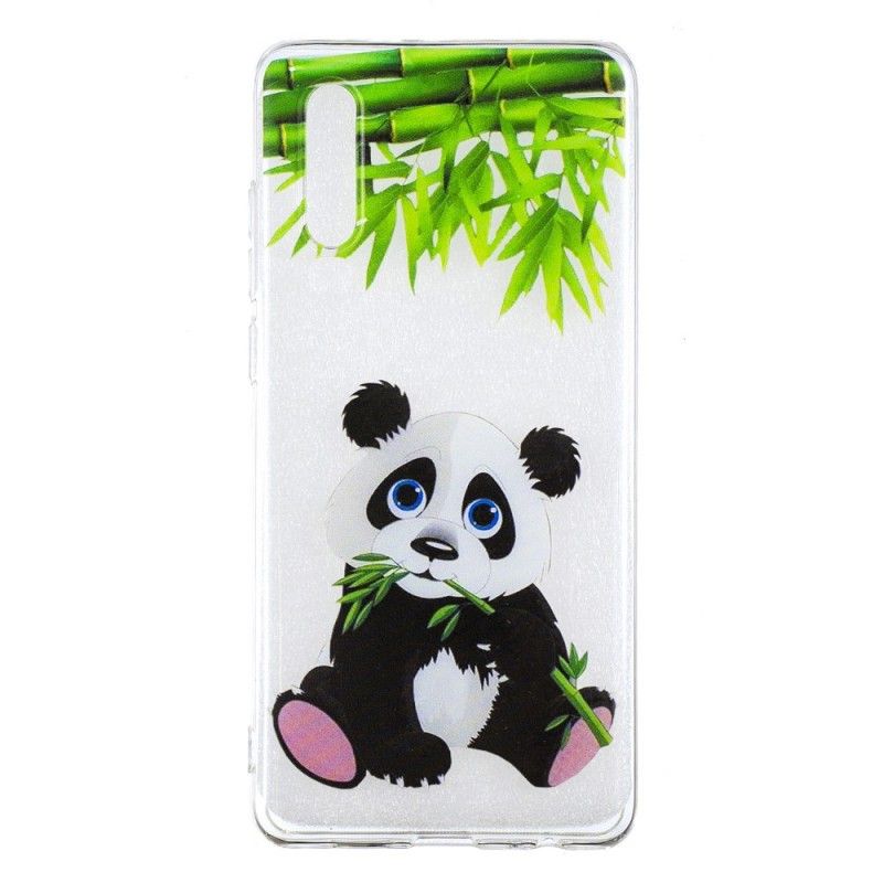 Case Kuoret Huawei P30 Puhelinkuoret Läpinäkyvä Panda Syö