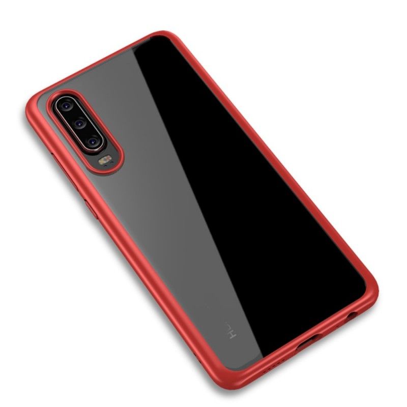 Case Kuoret Huawei P30 Punainen Musta Puhelinkuoret Ipaky Hybridisarja