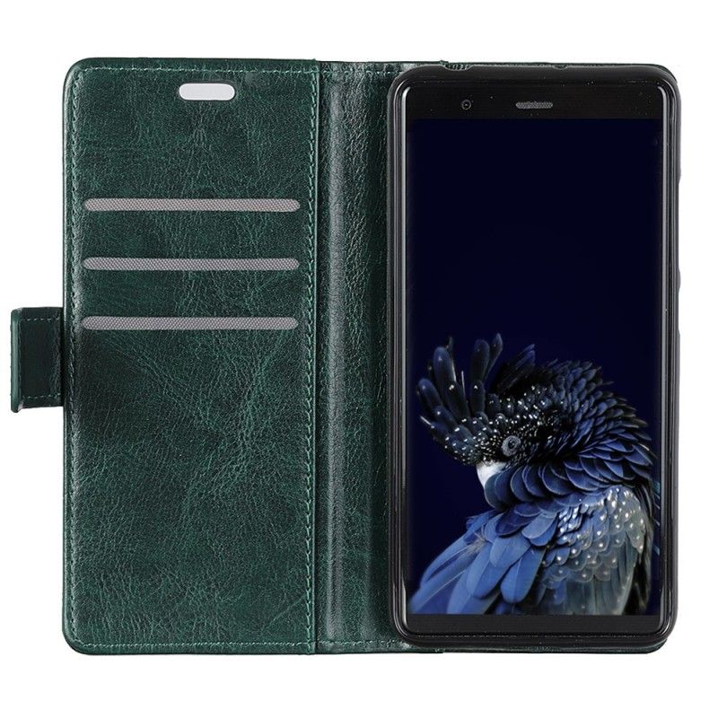 Flip Case Huawei P30 Antiikki Nahka