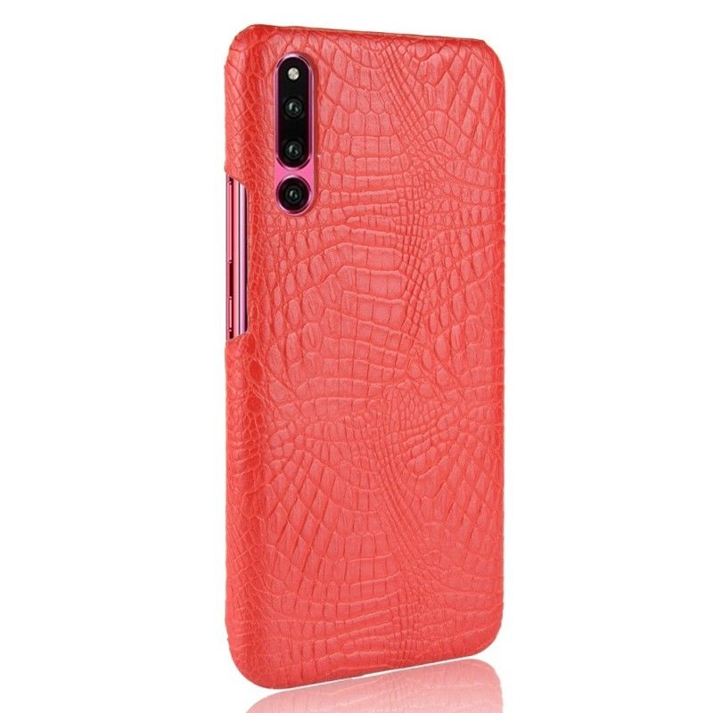 Kuori Huawei P30 Valkoinen Musta Krokotiilin Ihovaikutus