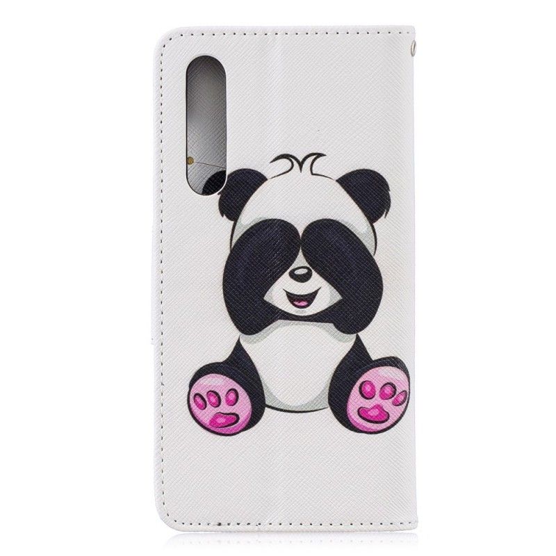 Nahkakotelo Huawei P30 Puhelinkuoret Hauska Panda