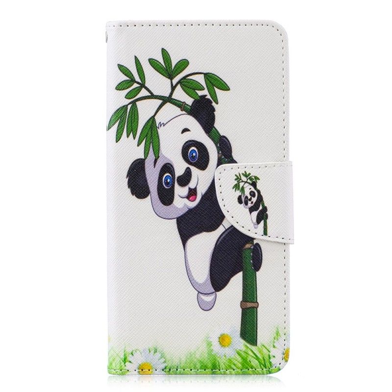 Nahkakotelo Huawei P30 Puhelinkuoret Panda Bambulla