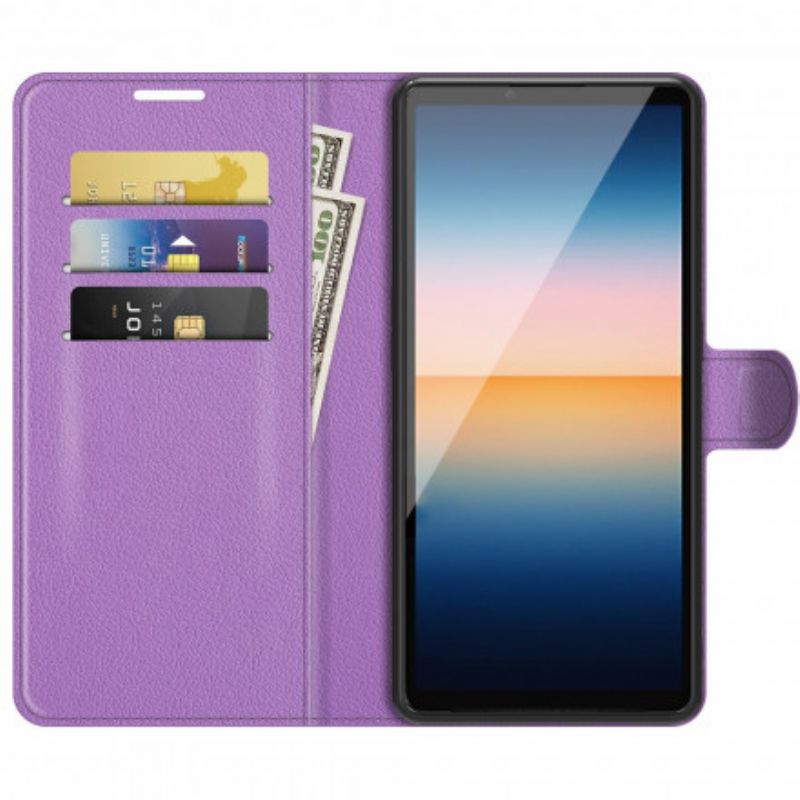 Flip Kotelot Sony Xperia 10 Iii Classic Faux Leather