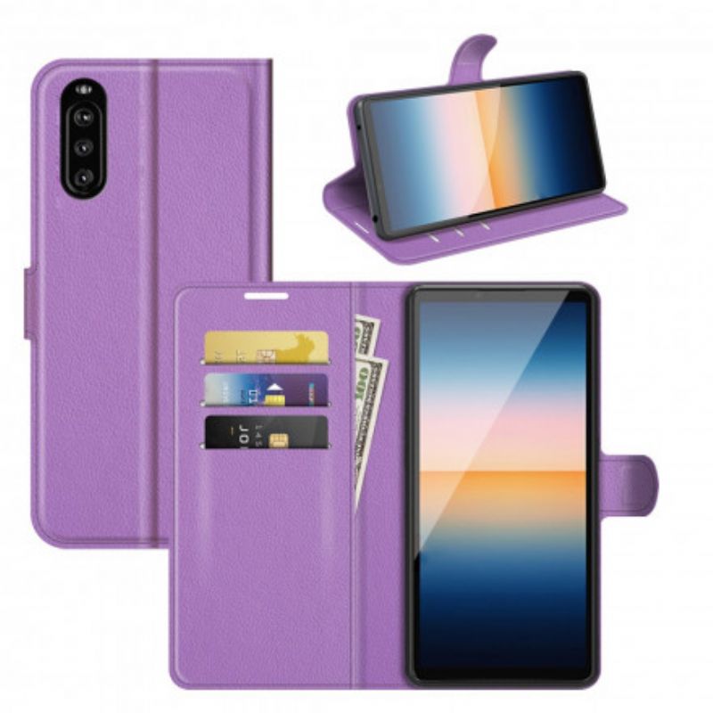 Flip Kotelot Sony Xperia 10 Iii Classic Faux Leather