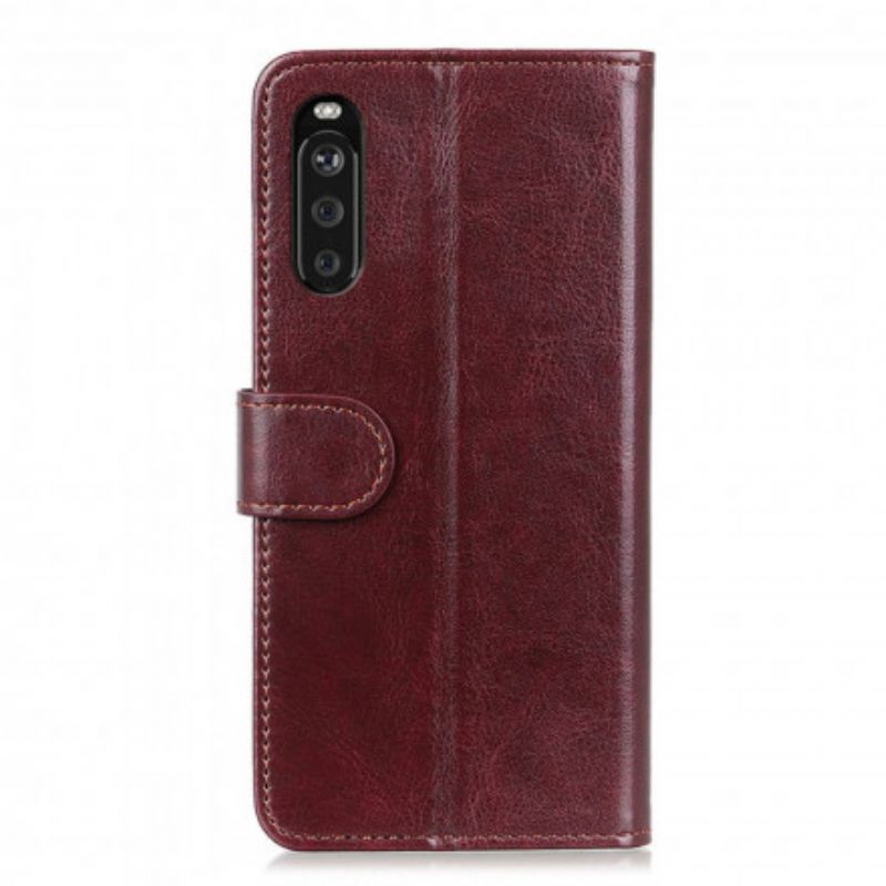 Flip Kotelot Sony Xperia 10 Iii Faux Leather Finesse Suojakuori