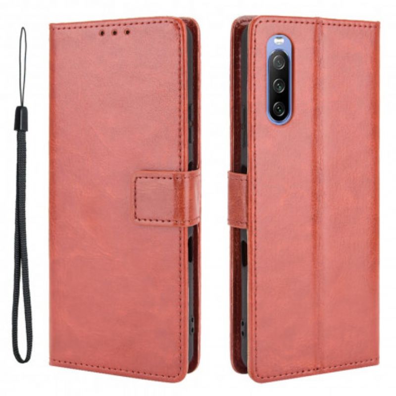 Flip Kotelot Sony Xperia 10 Iii Flashy Faux Leather