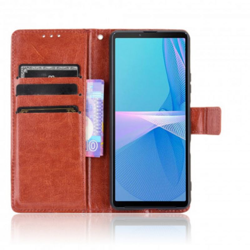 Flip Kotelot Sony Xperia 10 Iii Flashy Faux Leather