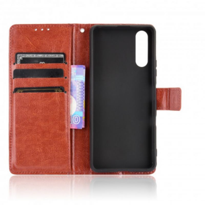 Flip Kotelot Sony Xperia 10 Iii Flashy Faux Leather