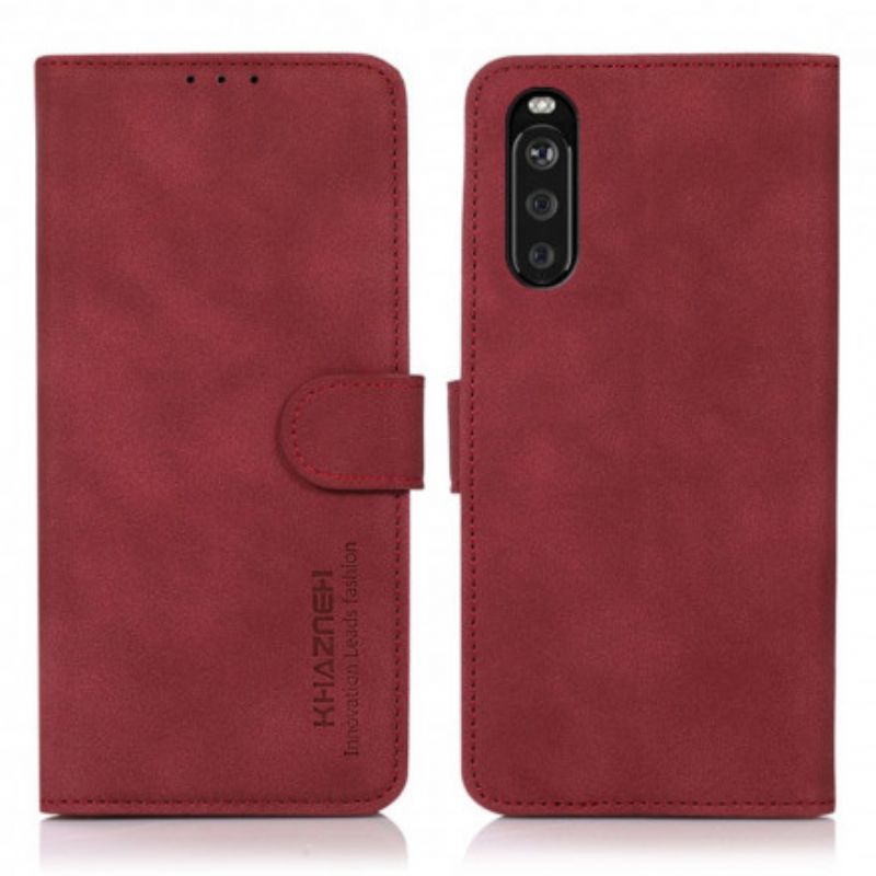 Flip Kotelot Sony Xperia 10 Iii Leather Effect Fashion Khazneh