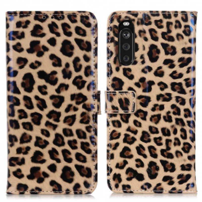 Flip Kotelot Sony Xperia 10 Iii Leopard