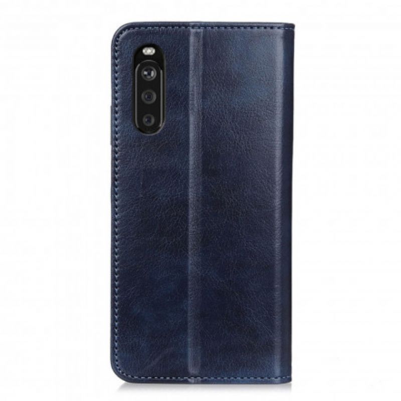 Flip Kotelot Sony Xperia 10 Iii Litchi Premium Faux Leather