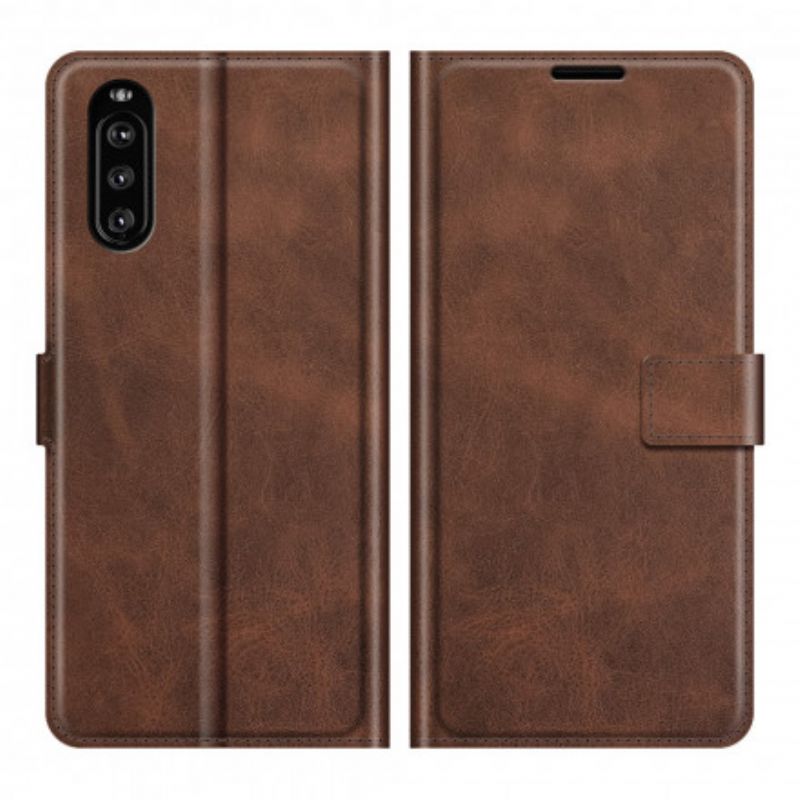 Flip Kotelot Sony Xperia 10 Iii Slim Extreme Leather Effect Suojakuori