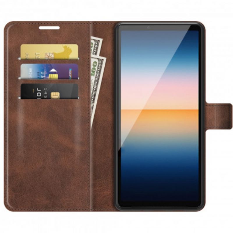 Flip Kotelot Sony Xperia 10 Iii Slim Extreme Leather Effect Suojakuori