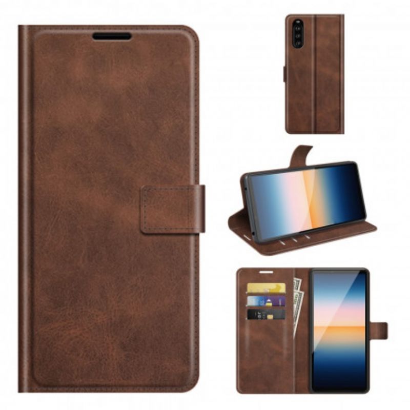 Flip Kotelot Sony Xperia 10 Iii Slim Extreme Leather Effect Suojakuori