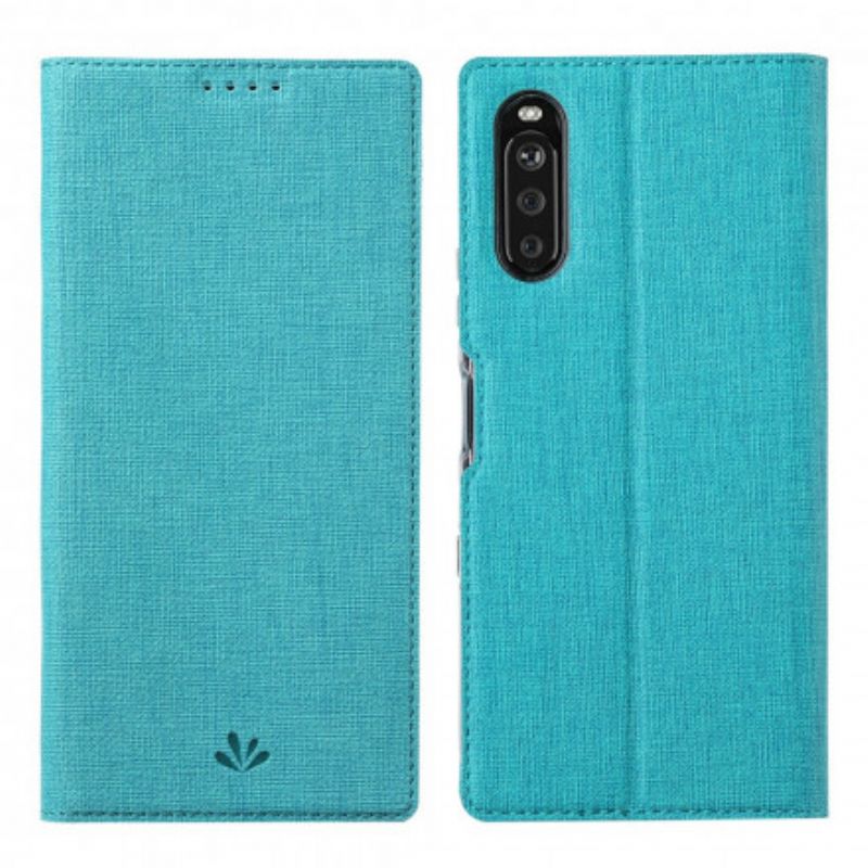 Nahkakuori Flip Kotelot Sony Xperia 10 Iii Puhelinkuoret Teksturoitu Vili Dmx