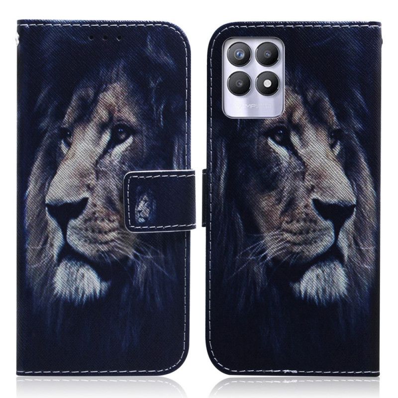 Flip Kotelot Realme 8i Dreaming Lion