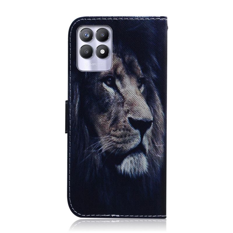 Flip Kotelot Realme 8i Dreaming Lion