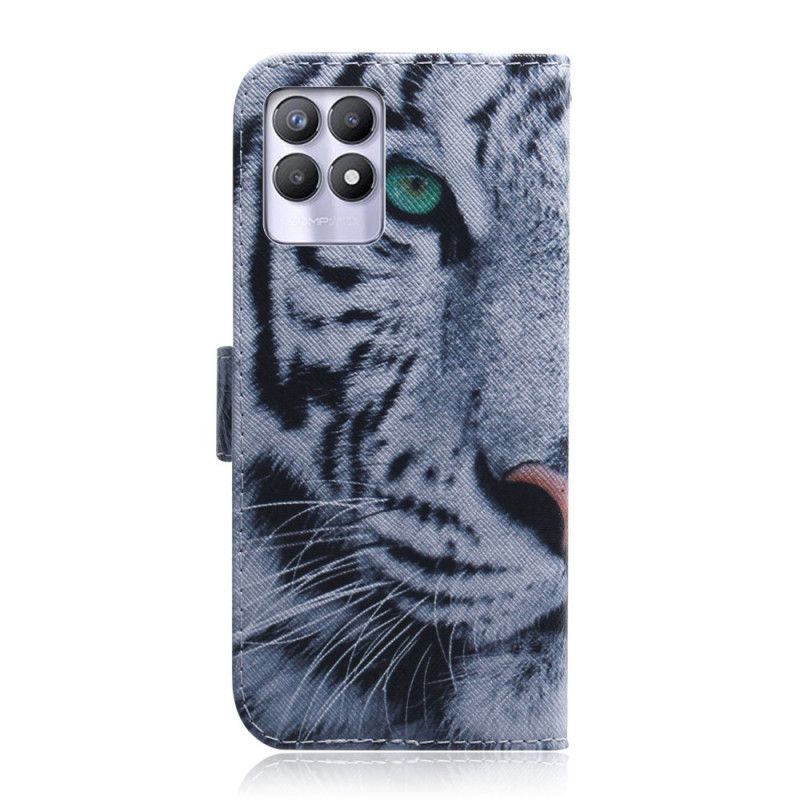 Flip Kotelot Realme 8i Tiger Face