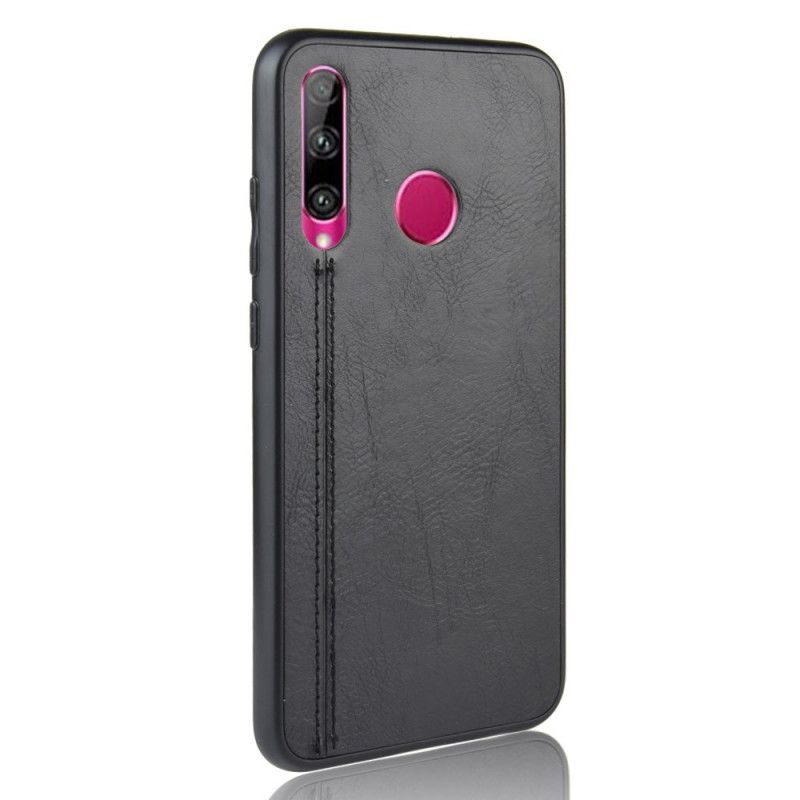 Case Kuoret Huawei P Smart 2019 Punainen Musta Puhelinkuoret Nahkainen Ommel