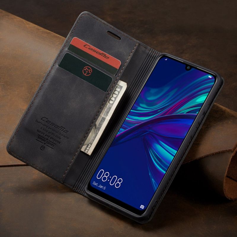 Flip Kotelot Huawei P Smart 2019 Tummansininen Musta Keinonahkakotelo